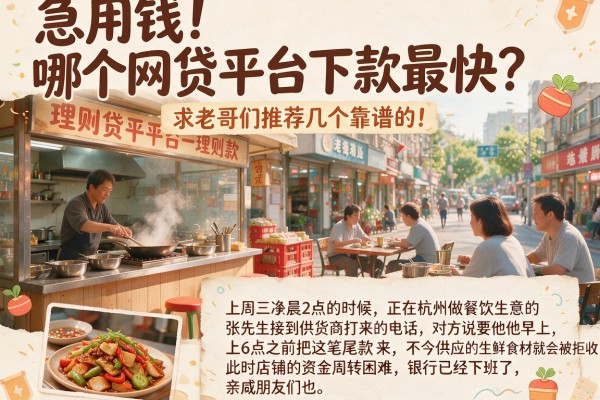 急用钱!哪个网贷平台下款最快?求老哥们推荐几个靠谱的!