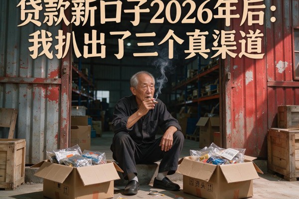 贷款新口子2026年后：我扒出了三个真渠道和一堆假广告