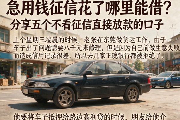 急用钱征信花了哪里能借？分享五个不看征信直接放款的口子