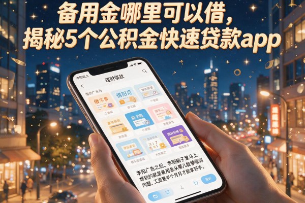 备用金哪里可以借，揭秘5个公积金快速贷款app