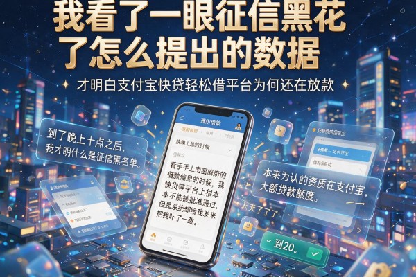 我看了一眼征信黑花了怎么看出的数据，才明白支付宝快贷轻松借平台为何还在放款