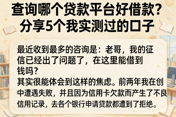查询哪个贷款平台好借款？分享5个我实测过的口子