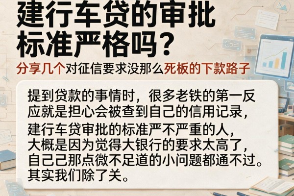 建行车贷的审批标准严格吗？分享几个对征信要求没那么死板的下款路子