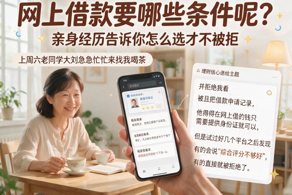 网上借款要哪些条件呢？亲身经历告诉你怎么选才不被拒