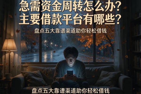 急需资金周转怎么办？主要借款平台有哪些？盘点五大靠谱渠道助你轻松借钱