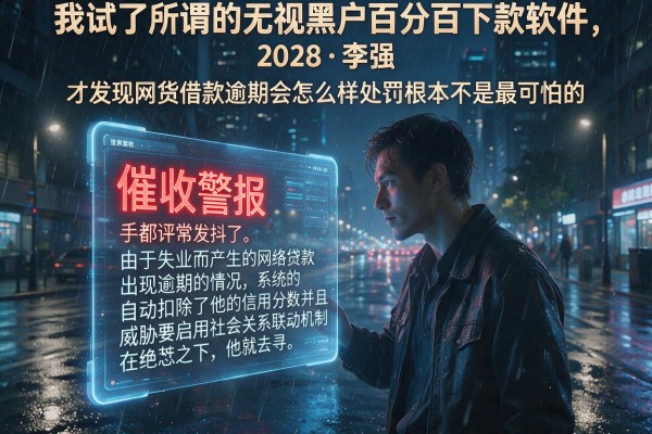 我试了所谓的无视黑户百分百下款软件，才发现网货借款逾期会怎么样处罚根本不是最可怕的