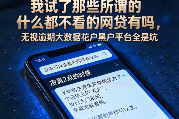我试了那些所谓的什么都不看的网贷有吗，发现无视逾期大数据花户黑户平台全是坑