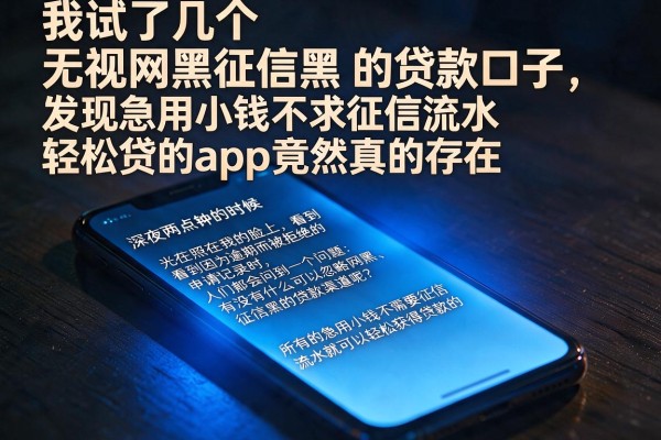 我试了几个无视网黑征信黑的贷款口子，发现急用小钱不求征信流水轻松贷的app竟然真的存在
