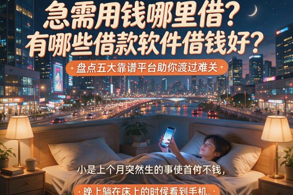 急需用钱哪里借？有哪些借款软件借钱好？盘点五大靠谱平台助你渡过难关