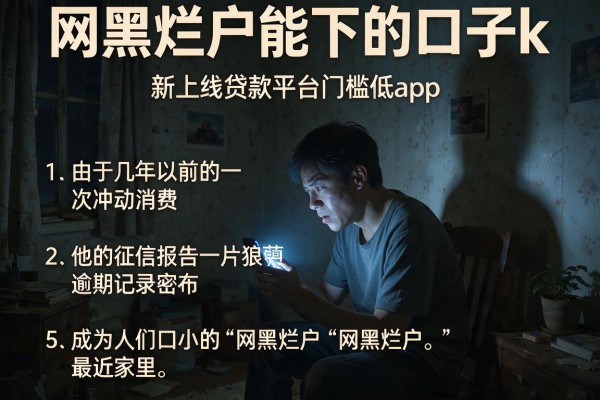 网黑烂户能下的口子k，条列5个新上线贷款平台门槛低app