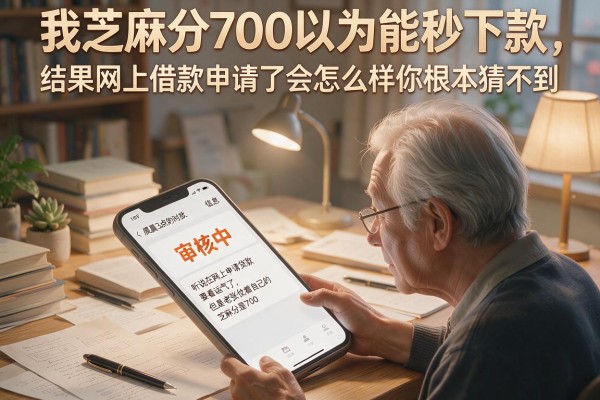 我芝麻分700以为能秒下款，结果网上借款申请了会怎么样你根本猜不到