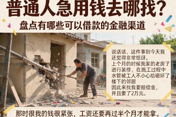 普通人急用钱去哪找？盘点有哪些可以借款的金融渠道，别再被坑了