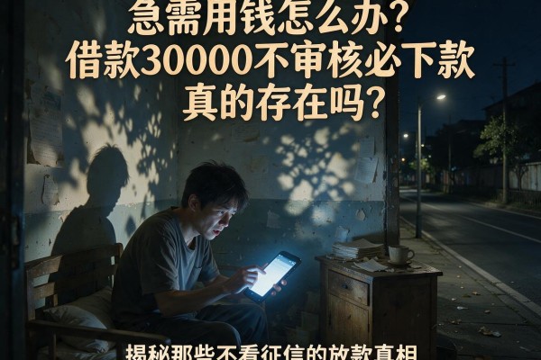 急需用钱怎么办？借款30000不审核必下款真的存在吗？揭秘那些不看征信的放款真相