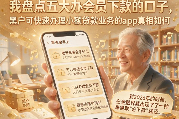 我盘点五大办会员下款的口子,黑户可快速办理小额贷款业务的app真相如何
