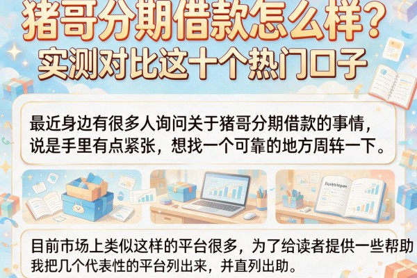 猪哥分期借款怎么样？实测对比这十个热门口子