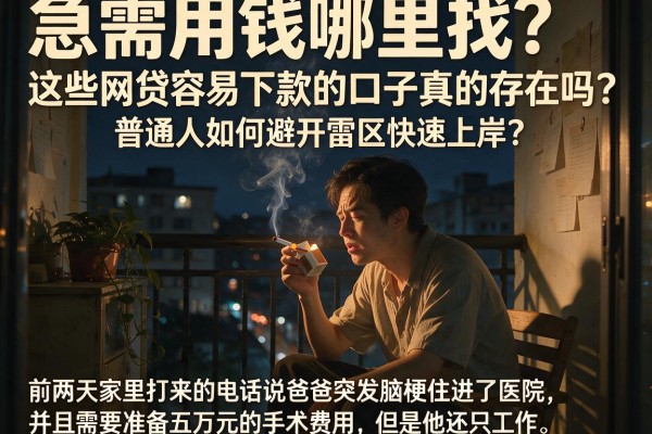 急需用钱哪里找？这些网贷容易下款的口子真的存在吗？普通人如何避开雷区快速上岸？