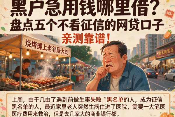黑户急用钱哪里借？盘点五个不看征信的网贷口子，亲测靠谱！