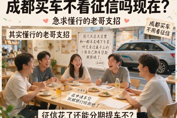 成都买车不看征信吗现在？急求懂行的老哥支招，征信花了还能分期提车不？