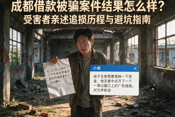 成都借款被骗案件结果怎么样？受害者亲述追损历程与避坑指南