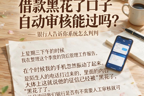 借款黑花了口子自动审核能过吗？银行人告诉你系统怎么判