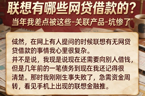 联想有哪些网贷借款的?当年我差点被这些-关联产品-坑惨了