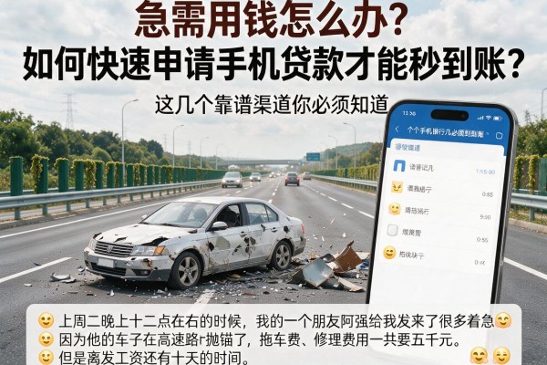 急需用钱怎么办？如何快速申请手机贷款才能秒到账？这几个靠谱渠道你必须知道