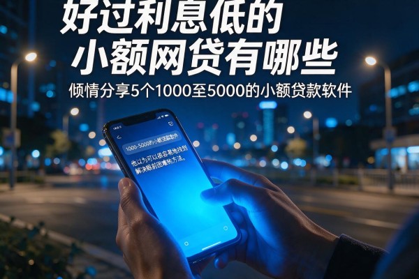 好过利息低的小额网贷有哪些，倾情分享5个1000至5000的小额贷款软件