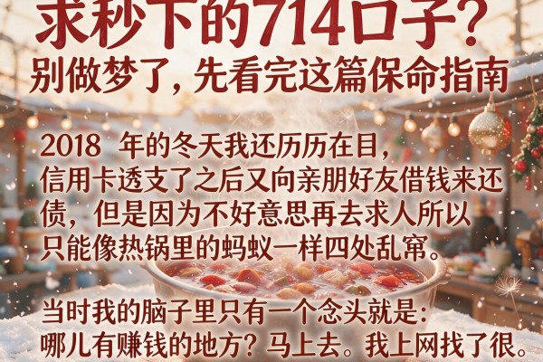 求秒下的714口子？别做梦了，先看完这篇保命指南