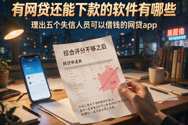 有网贷还能下款的软件有哪些，理出五个失信人员可以借钱的网贷app