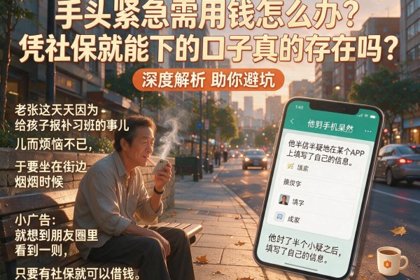 手头紧急需用钱怎么办？凭社保就能下的口子真的存在吗？深度解析助你避坑
