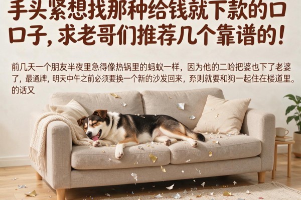 手头紧想找那种给钱就下款的口子，求老哥们推荐几个靠谱的！