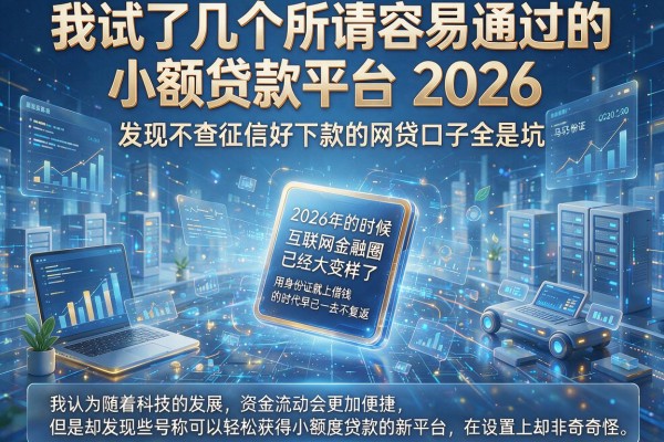 我试了几个所谓容易通过的小额贷款平台2026，发现不查征信好下款的网贷口子全是坑