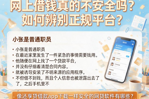 网上借钱真的不安全吗?如何辨别正规平台?像还享贷借款app下载一样安全的网贷软件有哪些?