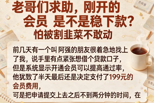 老哥们求助，刚开的会员是不是稳下款？怕被割韭菜不敢动