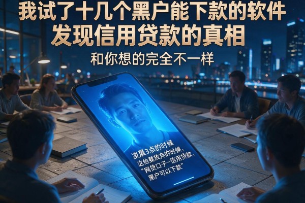 我试了十几个黑户能下款的软件，发现信用贷款的真相和你想的完全不一样