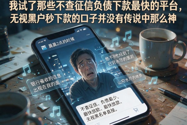 我试了那些不查征信负债下款最快的平台，发现无视黑户秒下款的口子并没有传说中那么神