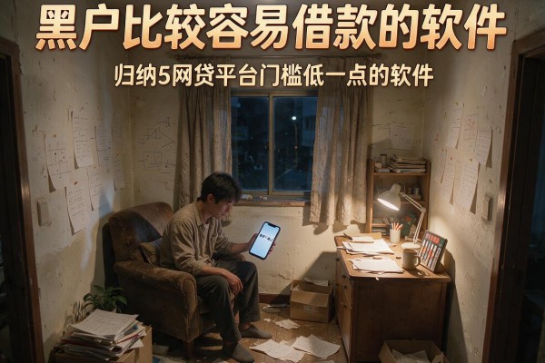 黑户比较容易借款的软件,归纳5个网贷平台门槛低一点的软件