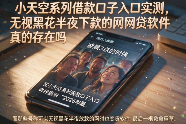 小天空系列借款口子入口实测，无视黑花半夜下款的网贷软件真的存在吗