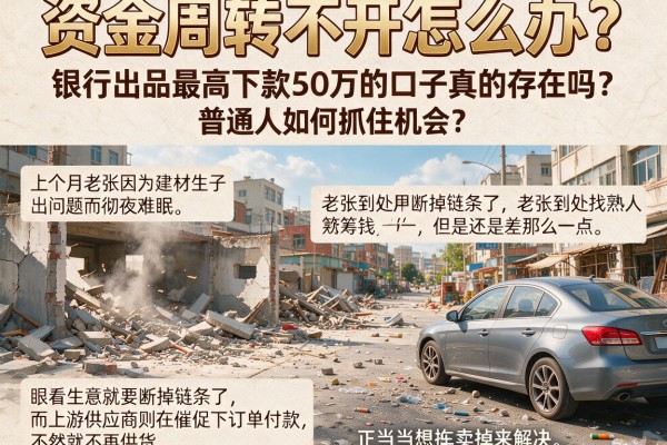 资金周转不开怎么办？银行出品最高下款50万的口子真的存在吗？普通人如何抓住机会？