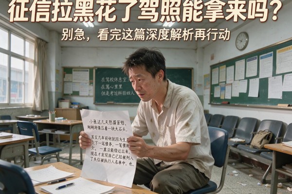 征信拉黑花了驾照能拿来吗？别急，看完这篇深度解析再行动