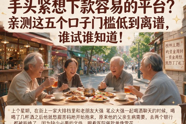 手头紧想下款容易的平台？亲测这五个口子门槛低到离谱，谁试谁知道！