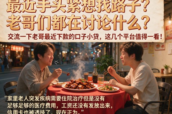 最近手头紧想找路子？老哥们都在讨论什么？交流一下老哥最近下款的口子小贷，这几个平台值得一看！