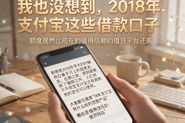 我也没想到，2018年支付宝这些借款口子，额度居然比现在的值得信赖的借贷平台还高