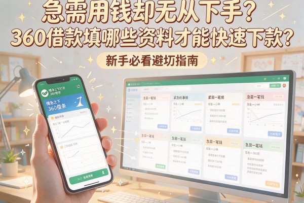 急需用钱却无从下手？360借款填哪些资料才能快速下款？新手必看避坑指南