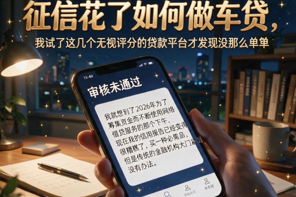 征信花了如何做车贷，我试了这几个无视评分的贷款平台才发现没那么简单