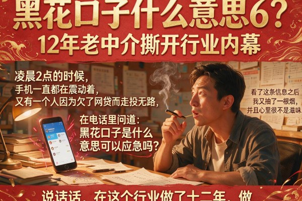 黑花口子什么意思6？12年老中介撕开行业内幕
