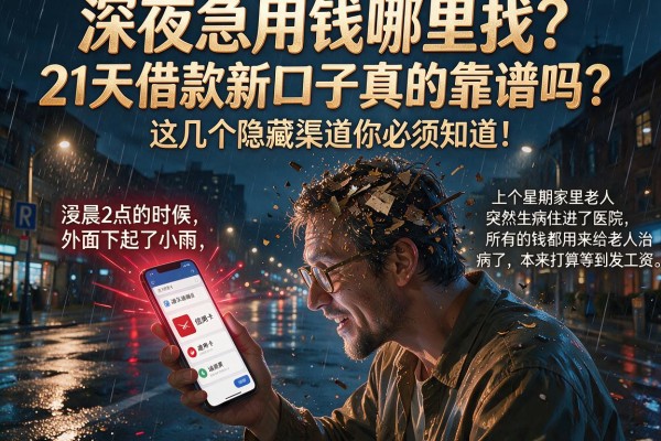 深夜急用钱哪里找？21天借款新口子真的靠谱吗？这几个隐藏渠道你必须知道！