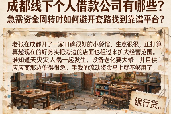 成都线下个人借款公司有哪些？急需资金周转时如何避开套路找到靠谱平台？