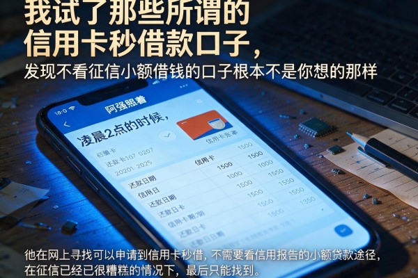我试了那些所谓的信用卡秒借款口子,发现不看征信小额借钱的口子根本不是你想的那样