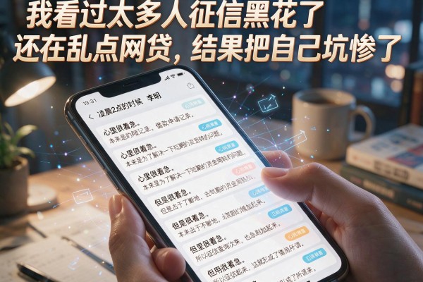 我看过太多人征信黑花了还在乱点网贷，结果把自己坑惨了